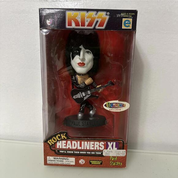 Vntg KISS 1999 ROCK HEADLINERS XL / Paul Stanley Limited Edition Figurine NEW - Picture 1 of 6